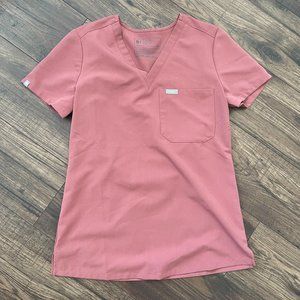 Figs Catarina Scrub Top XXS in Mauve